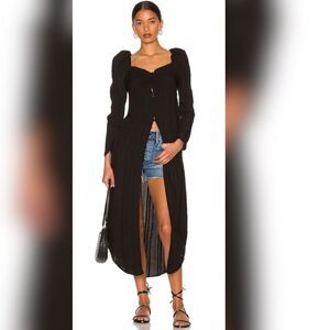 Free People - Luna Maxi Top in Black